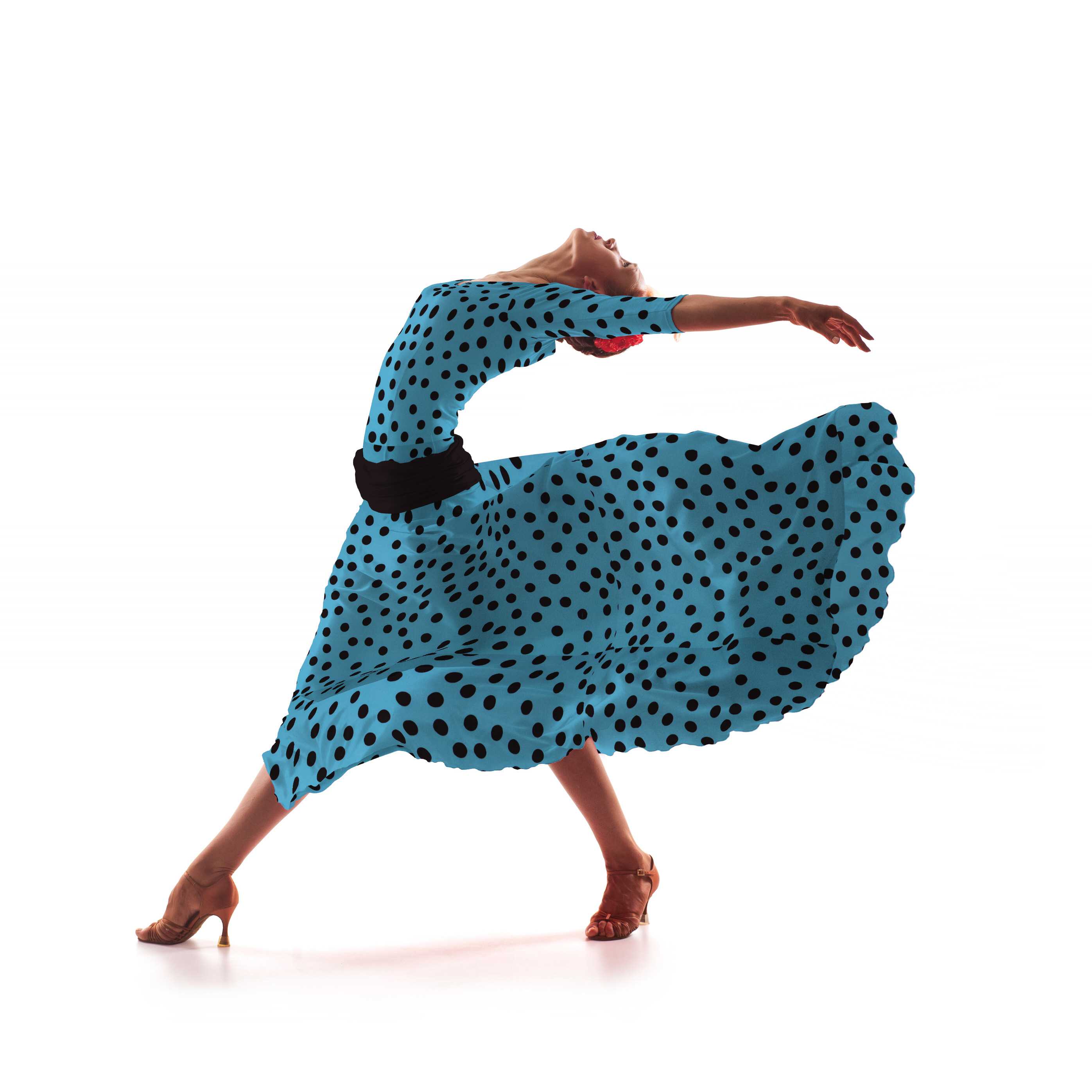 Sarga Bielástica Lunar Aguamarina - Ribes y Casals