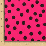 Sarga Bielástica Lunares Fucsia 25mm - Ribes y Casals