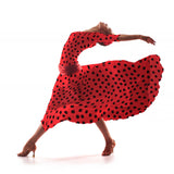 Sarga Bielástica Lunares Rojo 25mm - Ribes y Casals