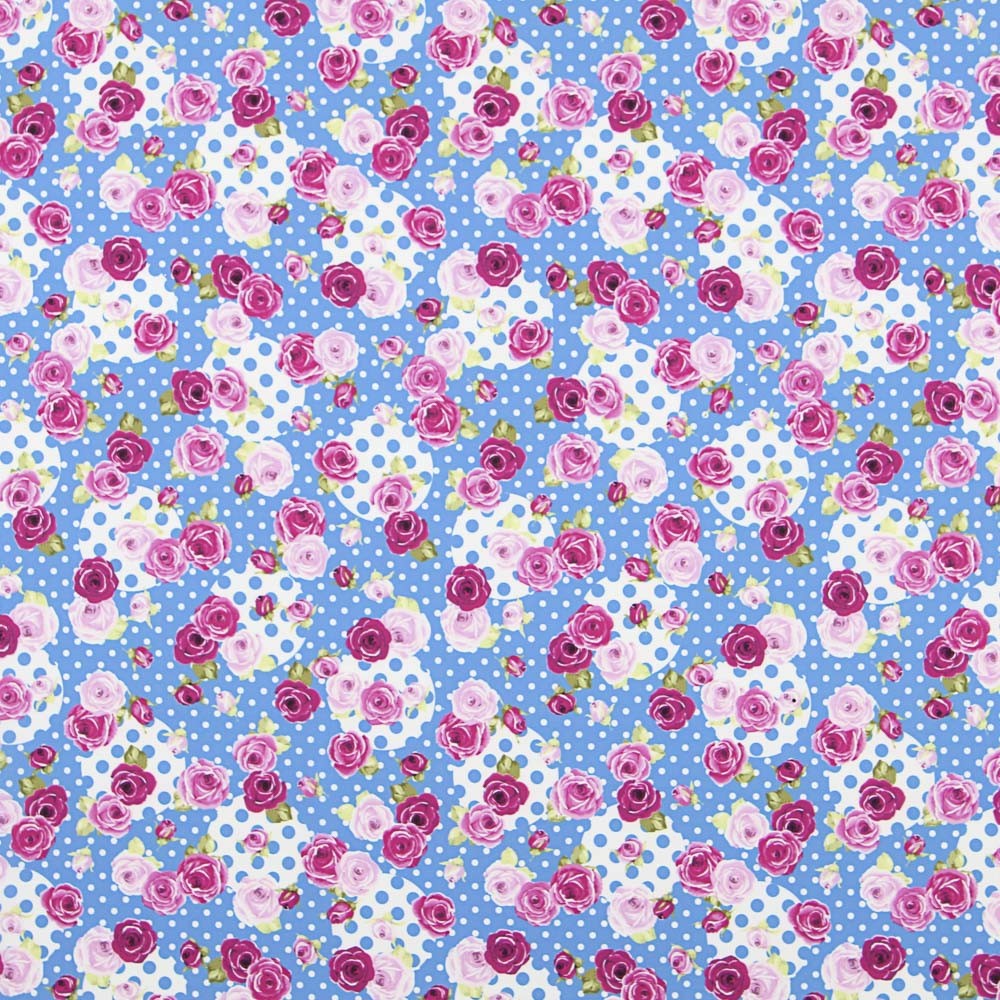 Sarga Elástica Flamenca Patchwork Azul - Ribes y Casals