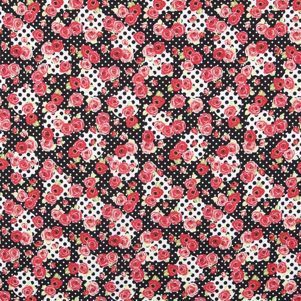 Sarga Elástica Flamenca Patchwork Negra - Ribes y Casals
