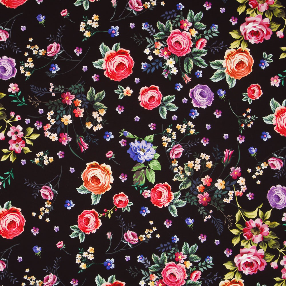 Sarga Elástica Flor Manila Negra - Ribes y Casals