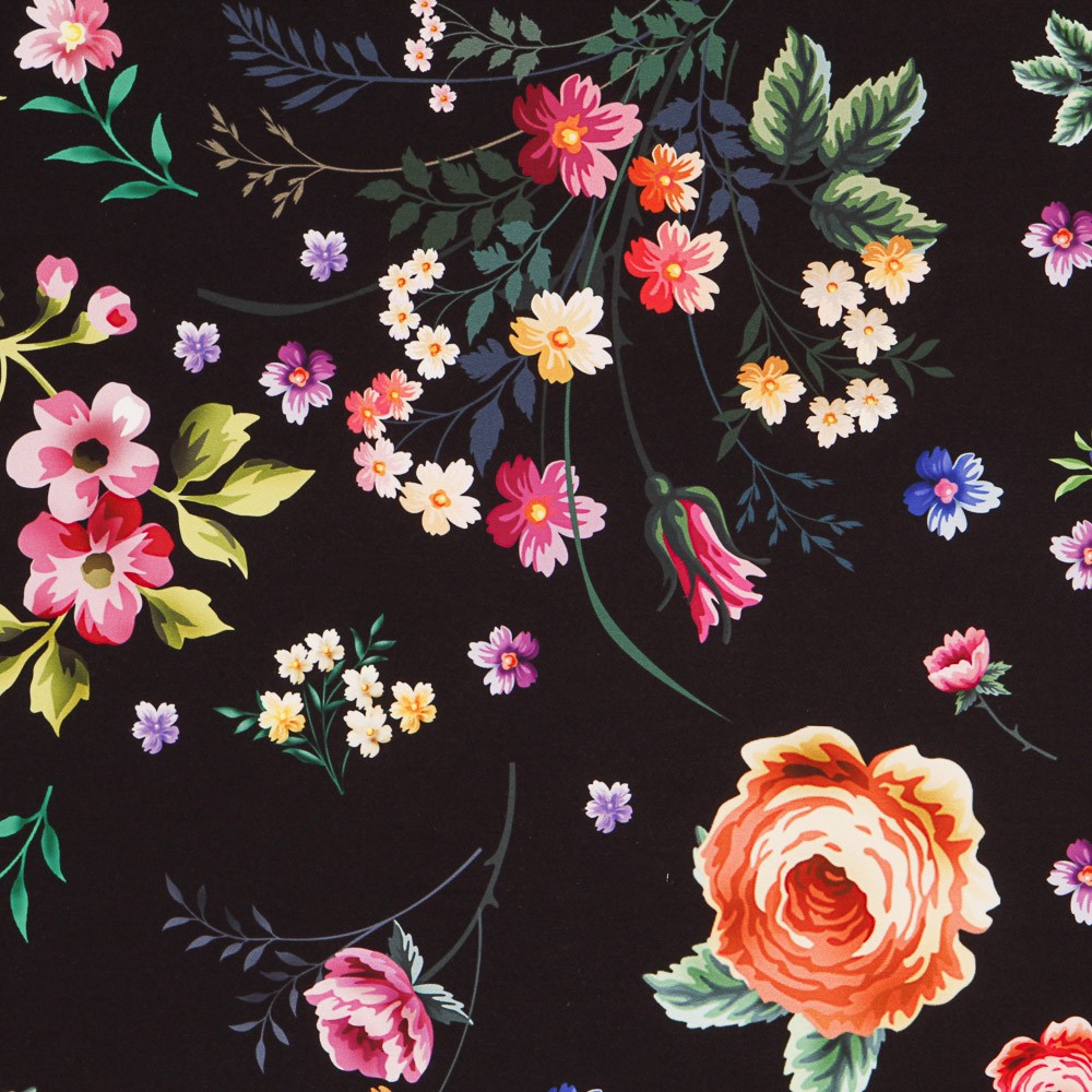 Sarga Elástica Flor Manila Negra - Ribes y Casals