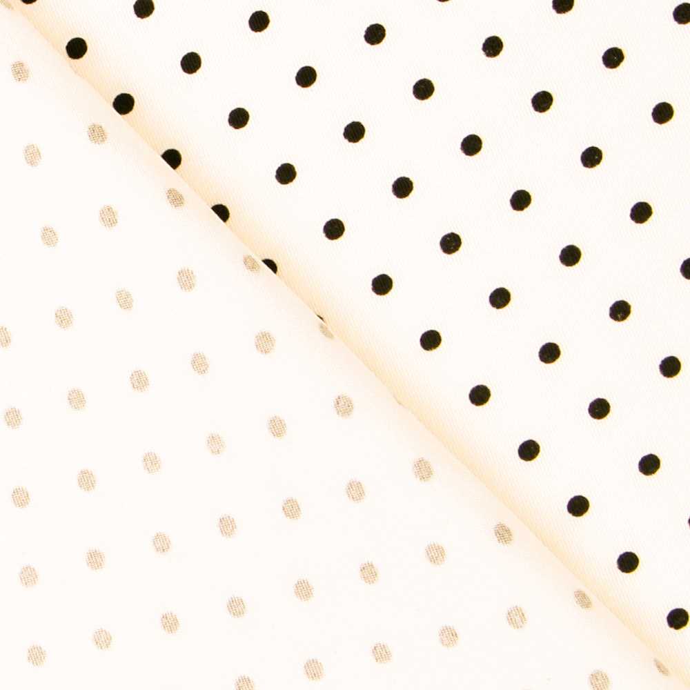 Sarga Stretch Lunares Blanca 4mm - Ribes y Casals