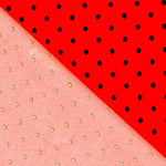 Sarga Stretch Lunares Rojo 4mm - Ribes y Casals