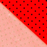 Sarga Stretch Lunares Rojo 4mm - Ribes y Casals