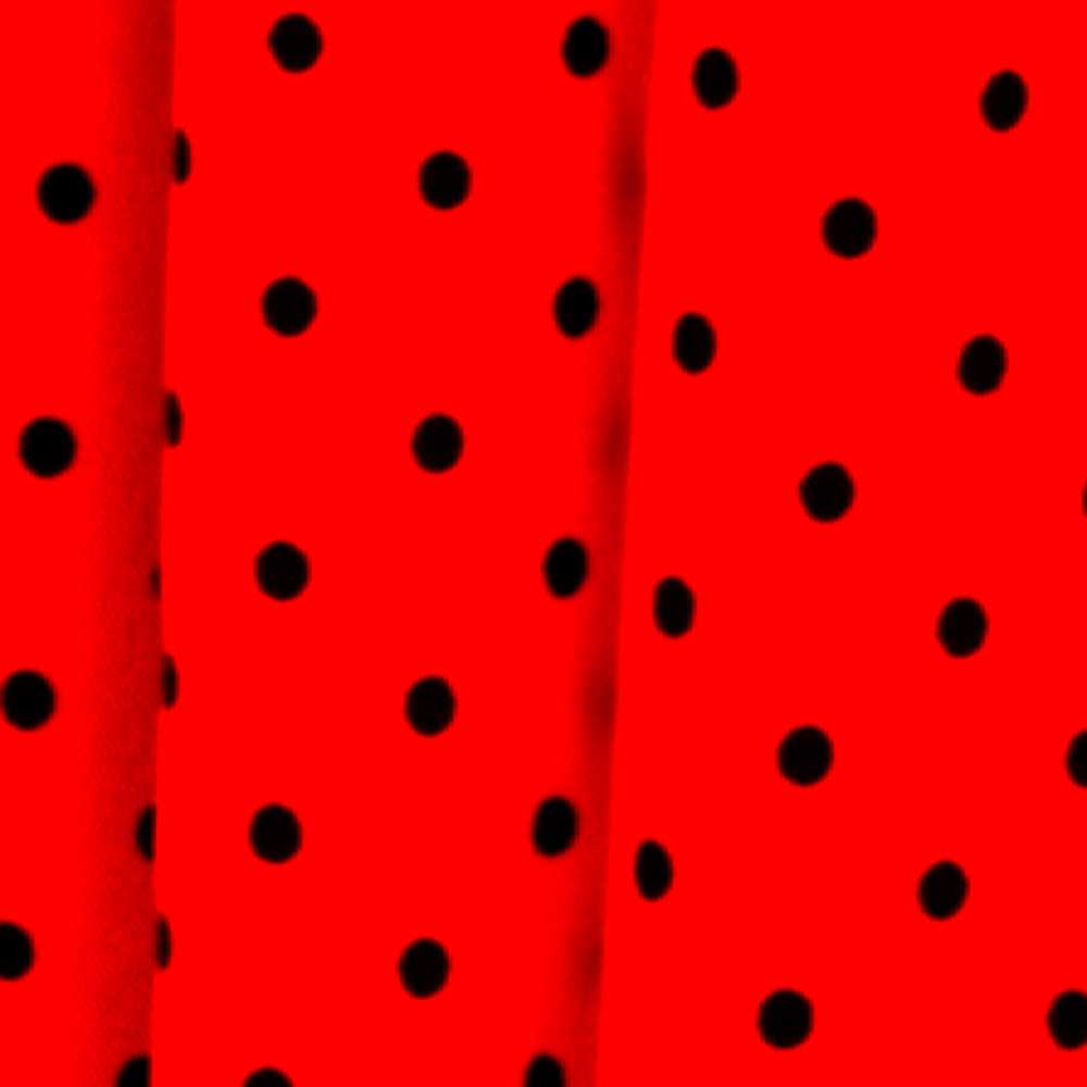 Sarga Stretch Lunares Rojo 4mm - Ribes y Casals