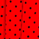 Sarga Stretch Lunares Rojo 4mm - Ribes y Casals