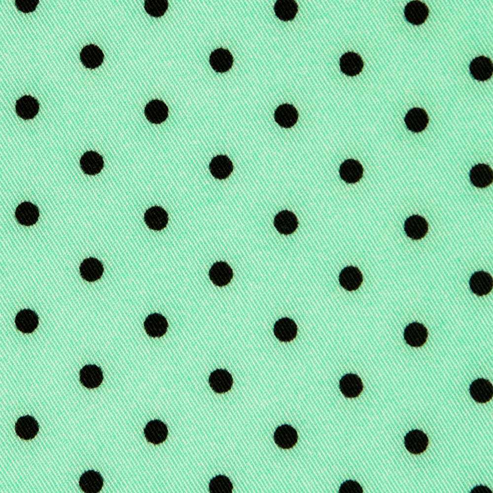 Sarga Stretch Lunares Verde 4mm - Ribes y Casals