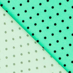 Sarga Stretch Lunares Verde 4mm - Ribes y Casals