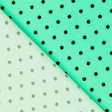Sarga Stretch Lunares Verde 4mm - Ribes y Casals