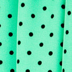 Sarga Stretch Lunares Verde 4mm - Ribes y Casals