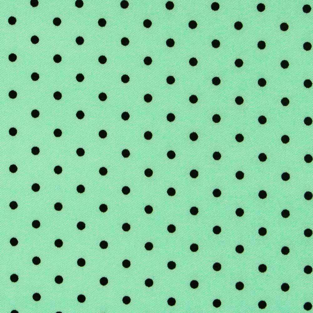Sarga Stretch Lunares Verde 4mm - Ribes y Casals