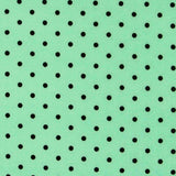Sarga Stretch Lunares Verde 4mm - Ribes y Casals