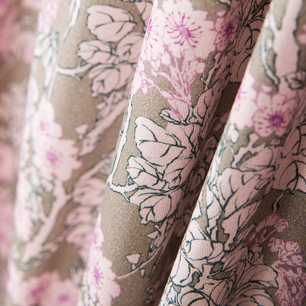 Sarga Spandex Floral Rosa - Ribes y Casals