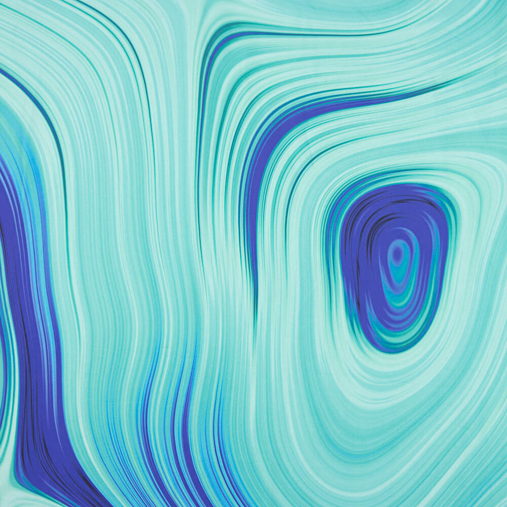 Satén Estampado Abstracto Azul - Ribes y Casals