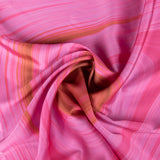 Satén Estampado Abstracto Fucsia - Ribes y Casals