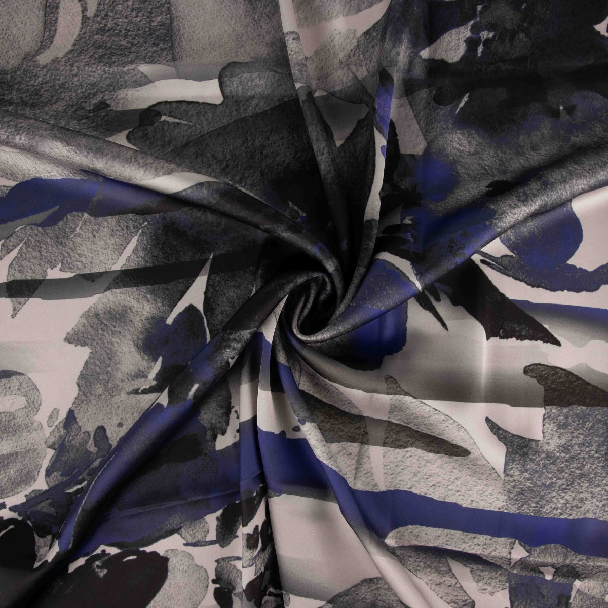 Satén Estampado Arica Azul - Ribes y Casals