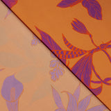 Satén Estampado Bombay Naranja - Ribes y Casals