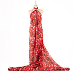 Satén Estampado Delhi Rojo - Ribes y Casals