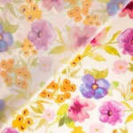 Satén Estampado Flor Cosmo - Ribes y Casals