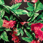 Satén Estampado Flor Daikiri - Ribes y Casals