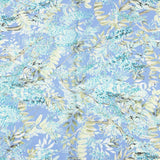 Satén Estampado Floral Azul Claro - Ribes y Casals