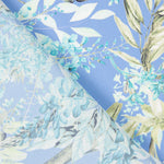 Satén Estampado Floral Azul Claro - Ribes y Casals