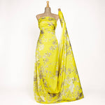 Satén Estampado Kimono Amarillo - Ribes y Casals