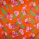 Satén Estampado Liana Coral - Ribes y Casals