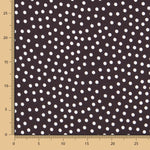 Satén Estampado Lunares Negro - Ribes y Casals