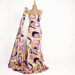 Satén Estampado Pucci Malva - Ribes y Casals