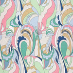 Satén Estampado Retro Verde - Ribes y Casals