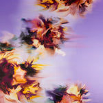 Satén Estampado Splash Morado - Ribes y Casals