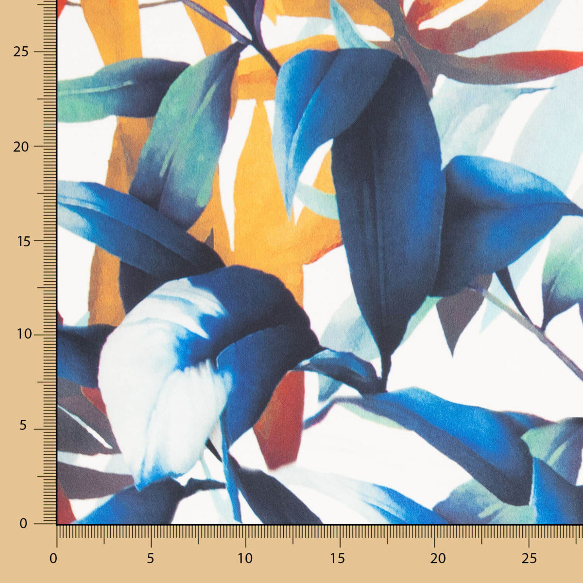 Satén Estampado Tropical Multi - Ribes y Casals
