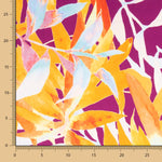 Satén Estampado Tropical Naranja - Ribes y Casals