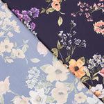 Satén Floral Morada - Ribes y Casals
