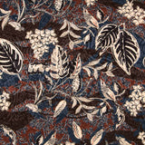Satén Jacquard Bosque Marrón - Ribes y Casals
