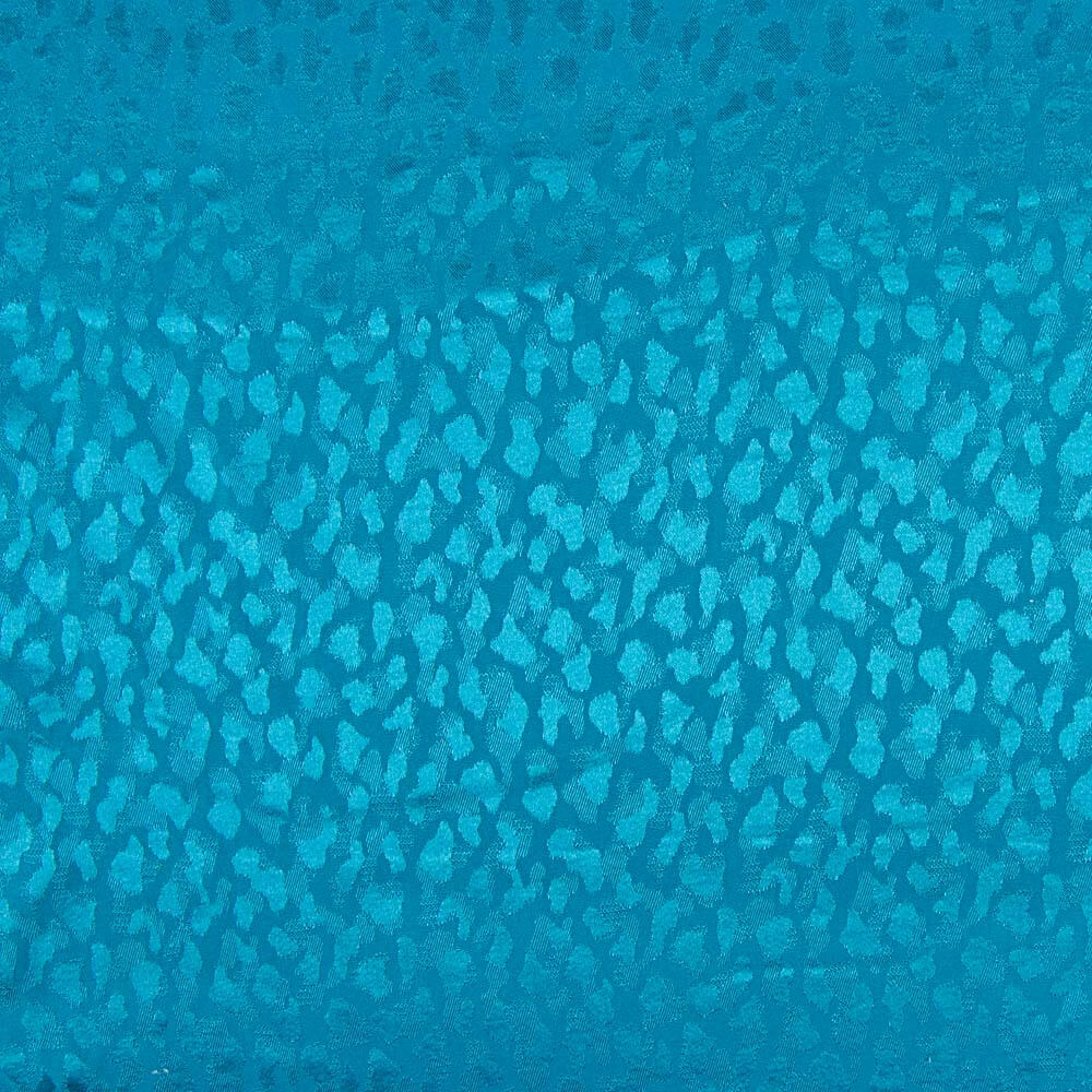 Satén Jacquard Viscosa Azul Canard - Ribes y Casals