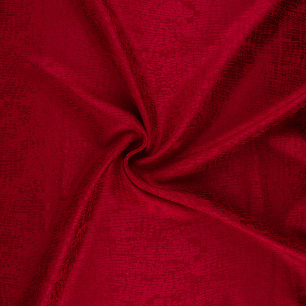 Satén Jacquard Viscosa Rojo - Ribes y Casals