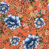 Satén Mate Floral Terracota - Ribes y Casals