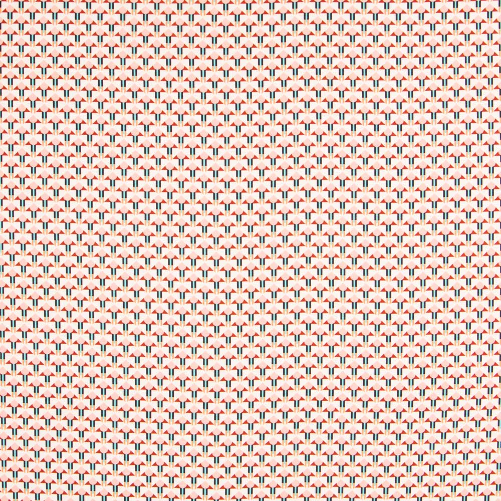 Satén Mate Geométrica Salmón - Ribes y Casals