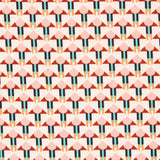 Satén Mate Geométrica Salmón - Ribes y Casals