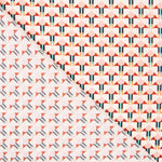 Satén Mate Geométrica Salmón - Ribes y Casals