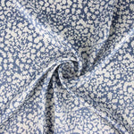 Satén Poliéster Estampado Abstract Azul - Ribes y Casals