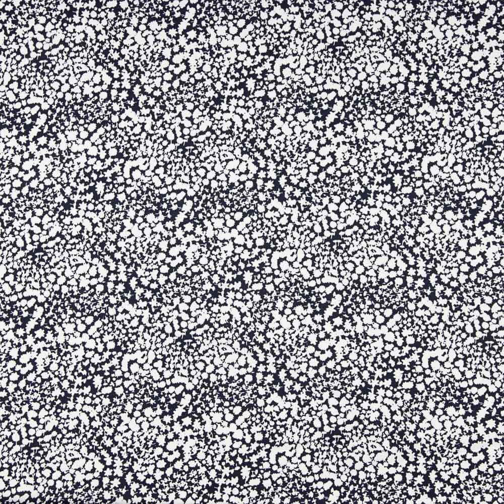 Satén Poliéster Estampado Abstract Marino - Ribes y Casals