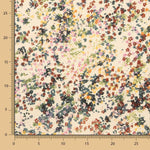 Satén Poliéster Floral Crema - Ribes y Casals