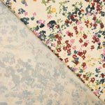 Satén Poliéster Floral Crema - Ribes y Casals