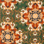 Satén Poliéster Folk Verde Botella - Ribes y Casals