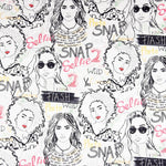 Satén Poliéster Rostros - Ribes y Casals